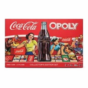 Coca-Cola Opoly Collector’s Edition Board Game w Metal Tokens
